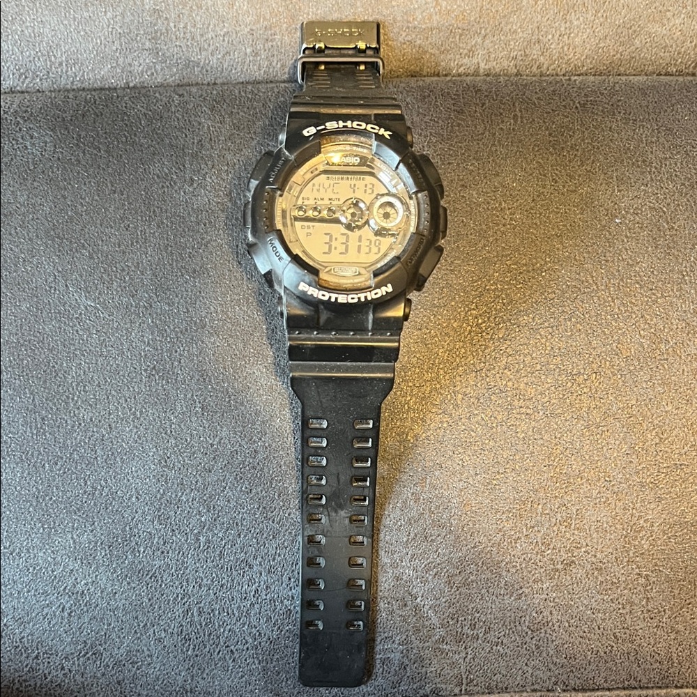 G-Shock Black Digital Sport Watch with Lighted Dial